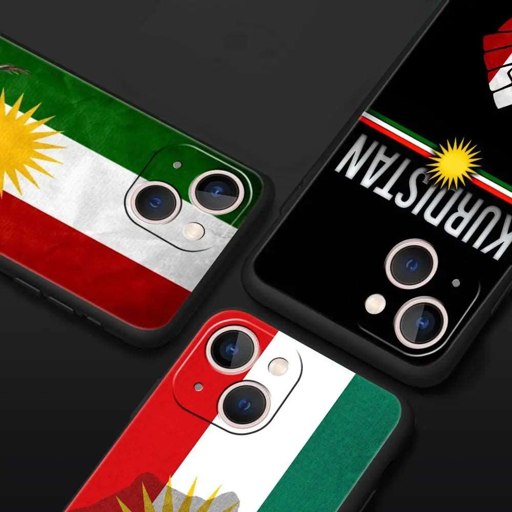 Phone Case Funda Luxury Kurdistan Flag