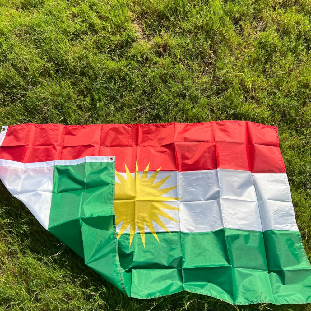 علم كردستان بطول   90*150cm - Mf trends