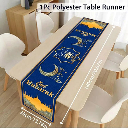 Ramadan Decoration Table Runner EID Mubarak Decor 2025