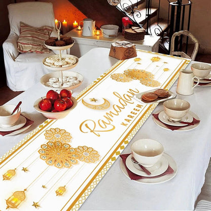 Ramadan Decoration Table Runner EID Mubarak Decor 2025