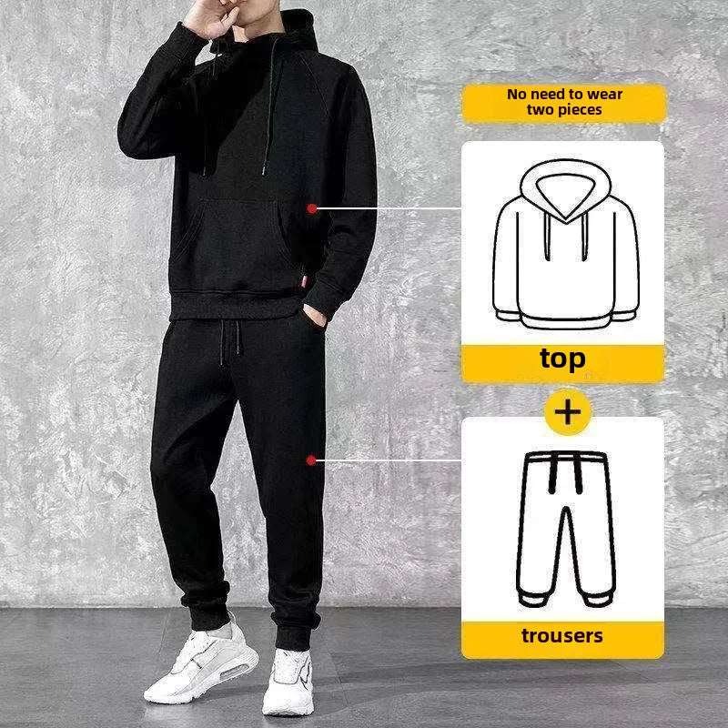 Men's Casual Loose Hoodie Jacket, Winter Style, Versatile and Trendy.