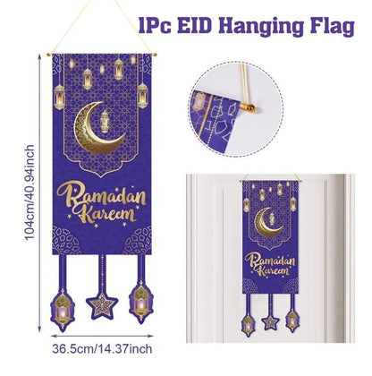 Eid Mubarak Decor Banner 2025 Kareem Ramadan Decor