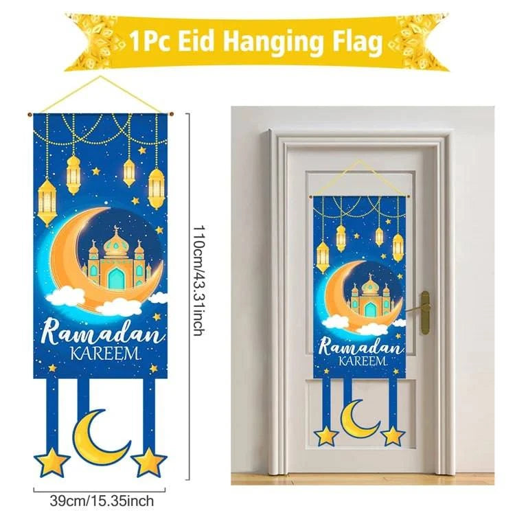 Eid Mubarak Decor Banner 2025 Kareem Ramadan Decor