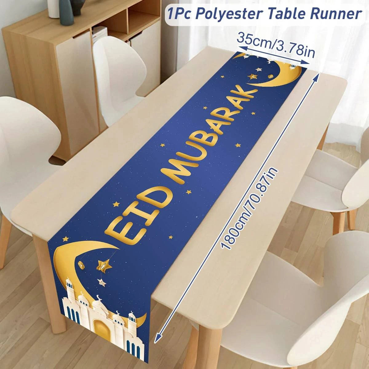 Ramadan Decoration Table Runner EID Mubarak Decor 2025