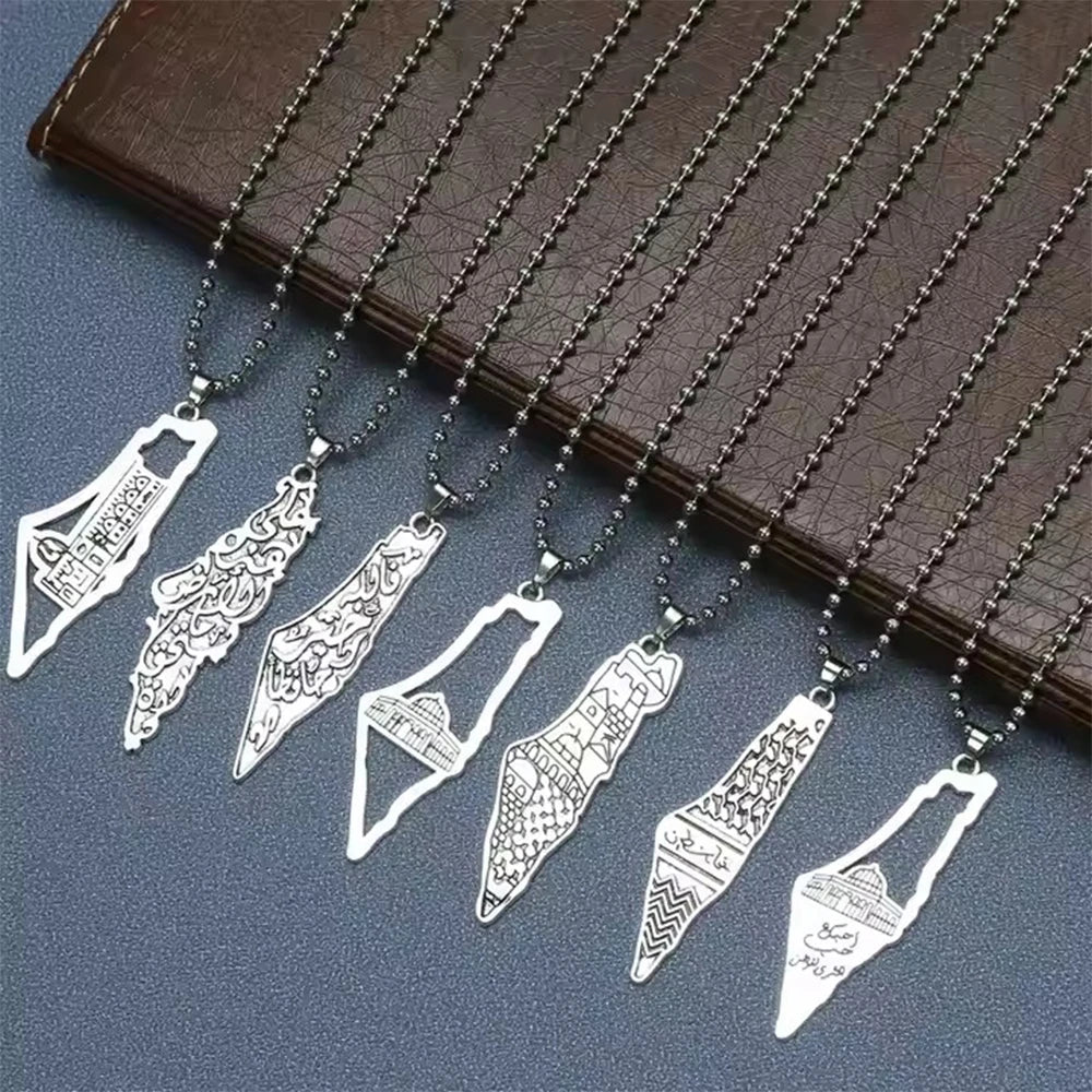 خريطة فلسطين الفضية - Mf trends