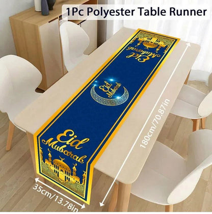 Ramadan Decoration Table Runner EID Mubarak Decor 2025