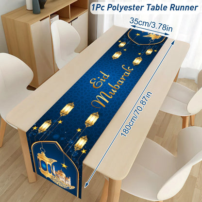 Ramadan Decoration Table Runner EID Mubarak Decor 2025