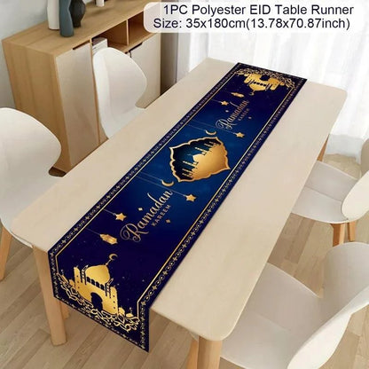 Ramadan Decoration Table Runner EID Mubarak Decor 2025