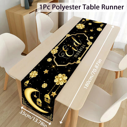 Ramadan Decoration Table Runner EID Mubarak Decor 2025