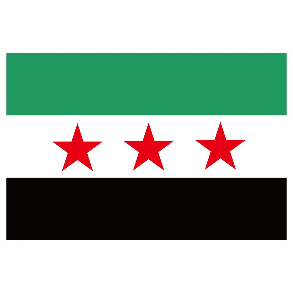 Syrian Three-Star Custom Scarf Banner