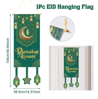 Eid Mubarak Decor Banner 2025 Kareem Ramadan Decor