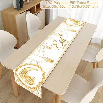 Ramadan Decoration Table Runner EID Mubarak Decor 2025