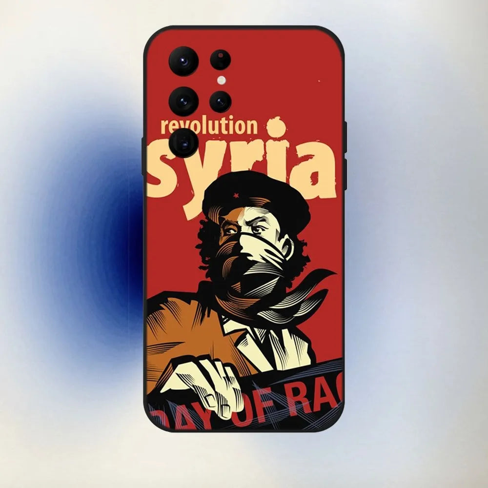 Syrian Revolution Flag  Phone Case For Samsung S24,23,22,30,21,10,9,Ultra,Plus,Lite,FE,5G Black Soft Case