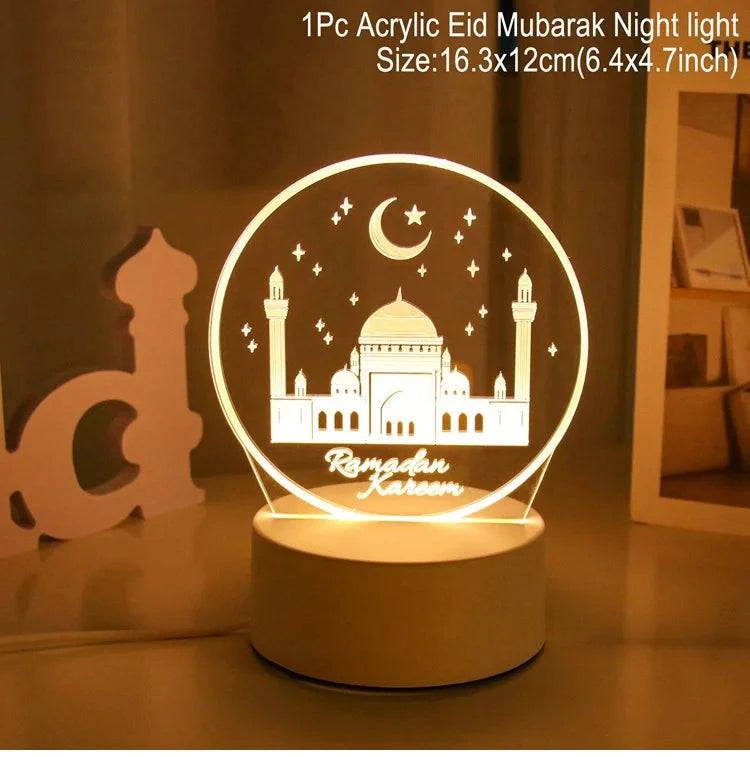 EID Night Light Mubarak Ramadan Decoration For Home 2025