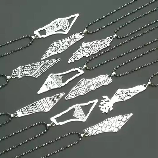 خريطة فلسطين الفضية - Mf trends