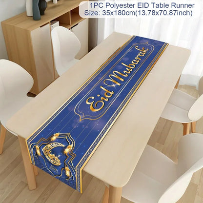 Ramadan Decoration Table Runner EID Mubarak Decor 2025