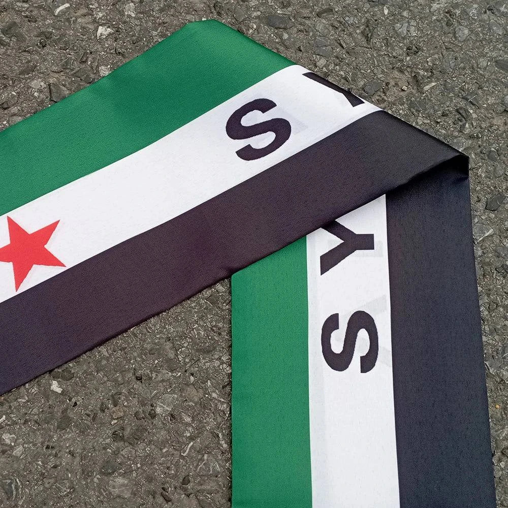 Syrian Three-Star Custom Scarf Banner