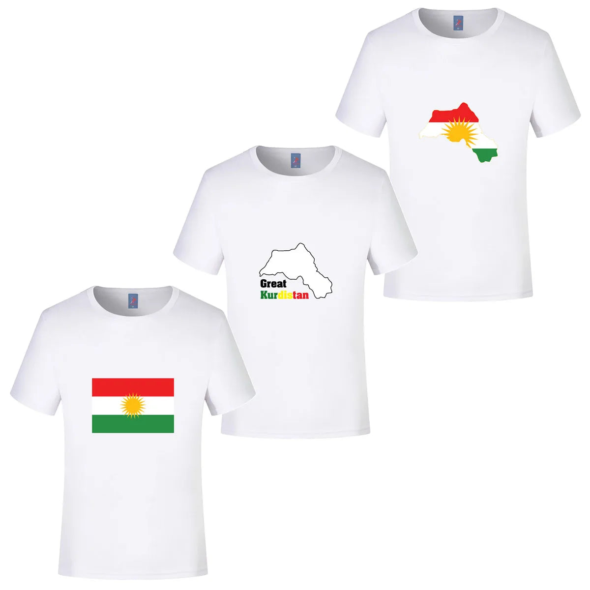 تيشيرت خريطة و علم كردستان - Mf trends