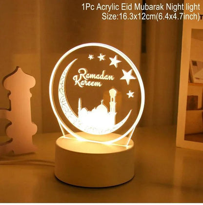 EID Night Light Mubarak Ramadan Decoration For Home 2025