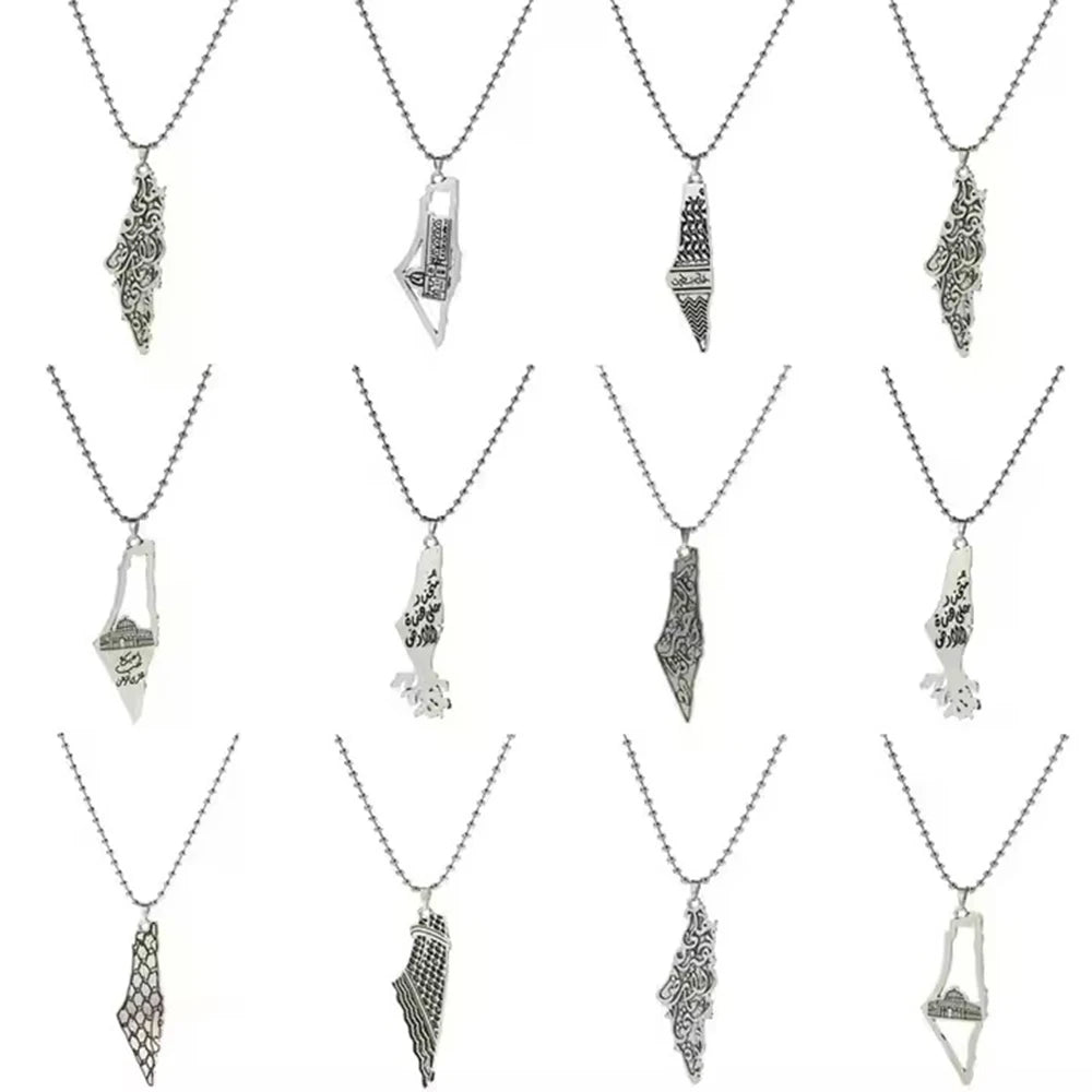 خريطة فلسطين الفضية - Mf trends