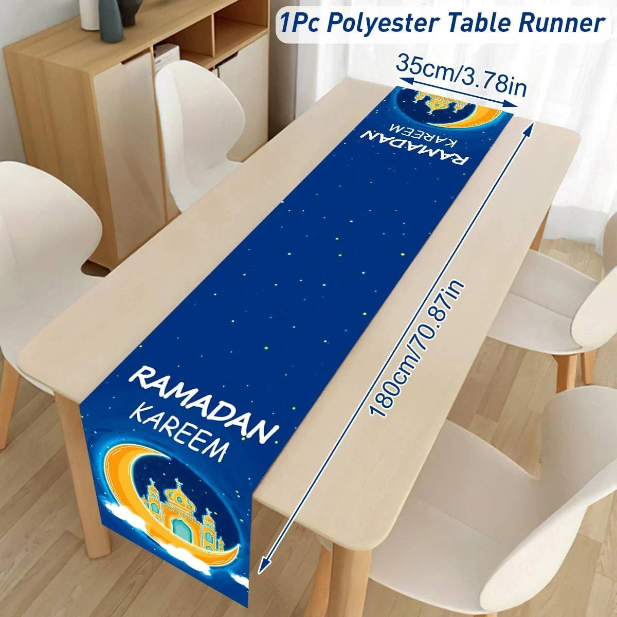 Ramadan Decoration Table Runner EID Mubarak Decor 2025