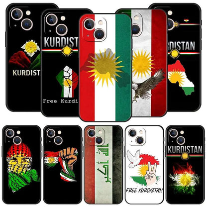 Phone Case Funda Luxury Kurdistan Flag