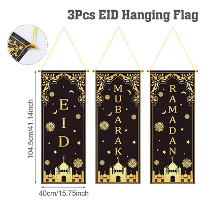 Eid Mubarak Decor Banner 2025 Kareem Ramadan Decor