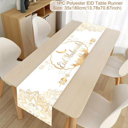 Ramadan Decoration Table Runner EID Mubarak Decor 2025