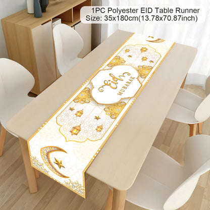 Ramadan Decoration Table Runner EID Mubarak Decor 2025