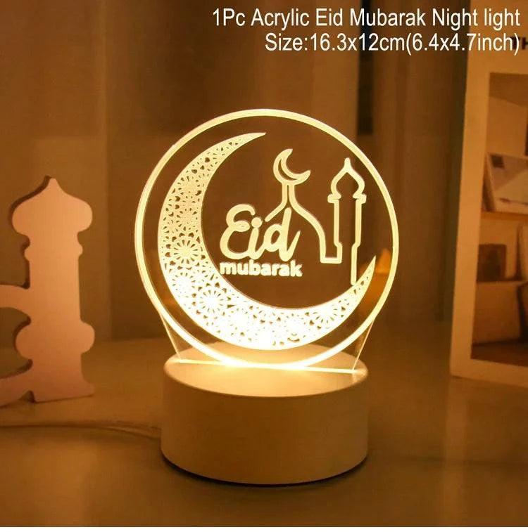 EID Night Light Mubarak Ramadan Decoration For Home 2025