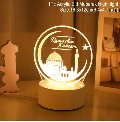 EID Night Light Mubarak Ramadan Decoration For Home 2025