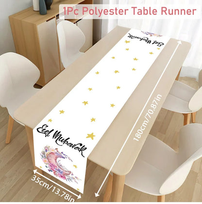 Ramadan Decoration Table Runner EID Mubarak Decor 2025