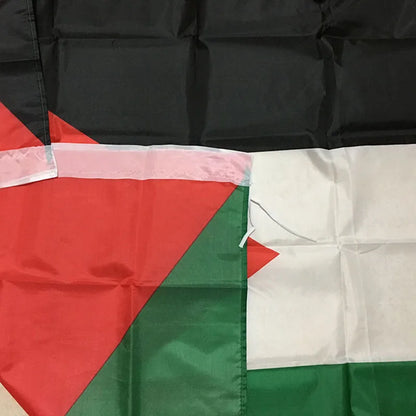 (1pc)90 * 150cm Polyester Palestinian National Flag, Festival Outdoor Election Parade Flag - Mf trends