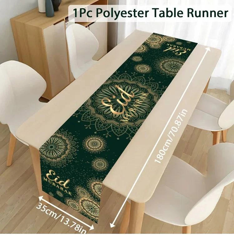 Ramadan Decoration Table Runner EID Mubarak Decor 2025