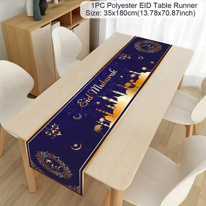 Ramadan Decoration Table Runner EID Mubarak Decor 2025