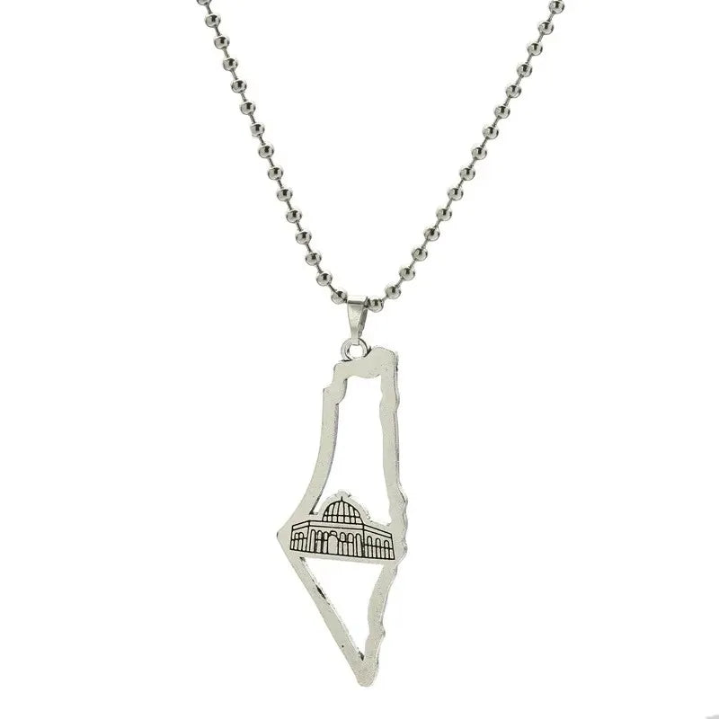 خريطة فلسطين الفضية - Mf trends