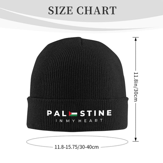 "Palestine In My Heart Beanie - Unisex Winter Hat"