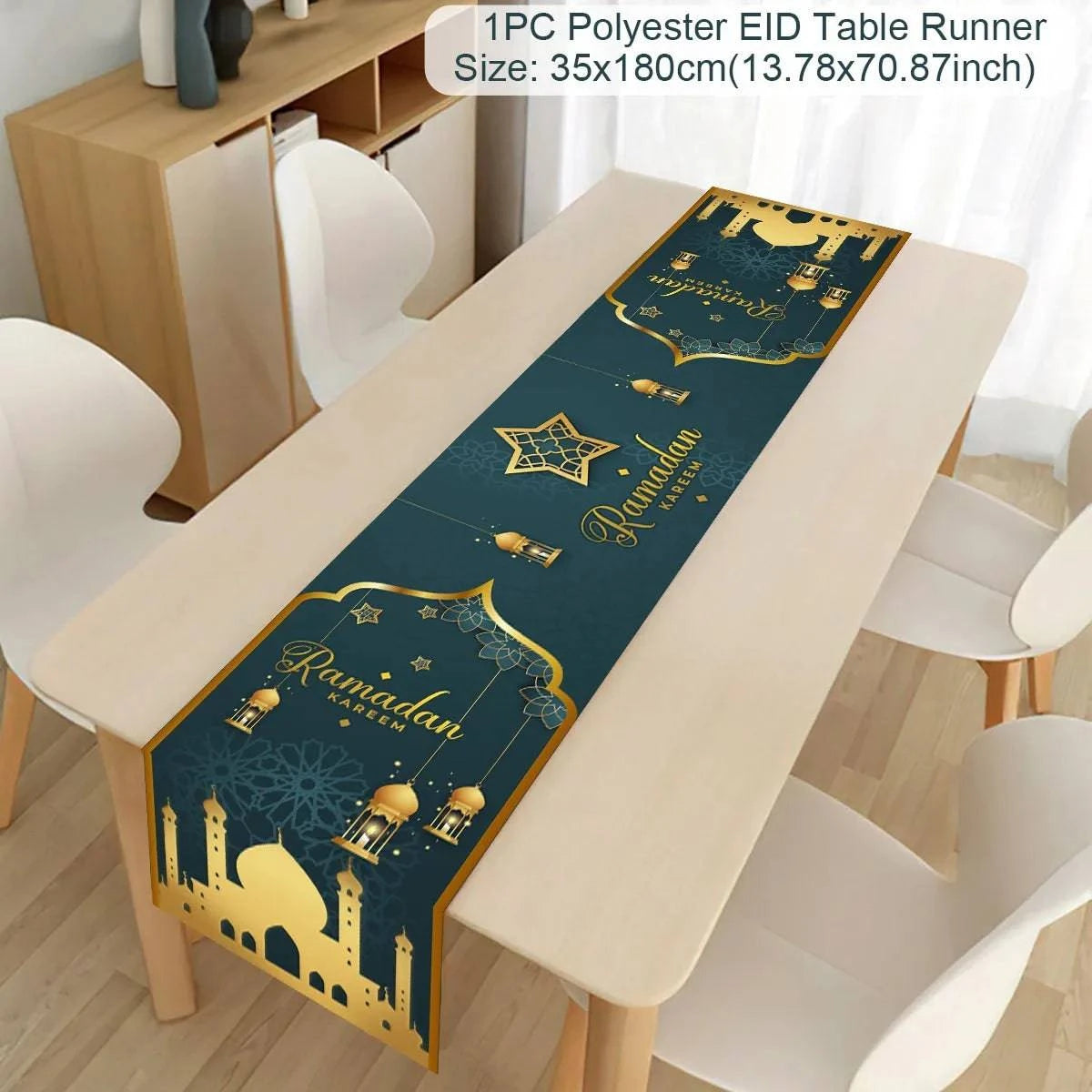 Ramadan Decoration Table Runner EID Mubarak Decor 2025