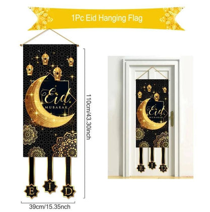 Eid Mubarak Decor Banner 2025 Kareem Ramadan Decor