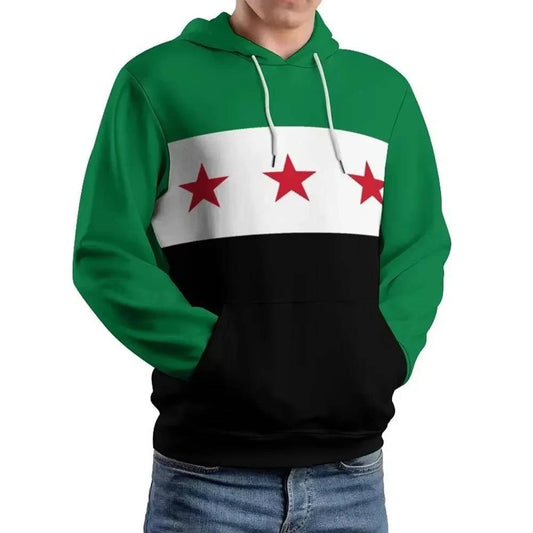 3D Syria Flag Hoodies for Men & Women