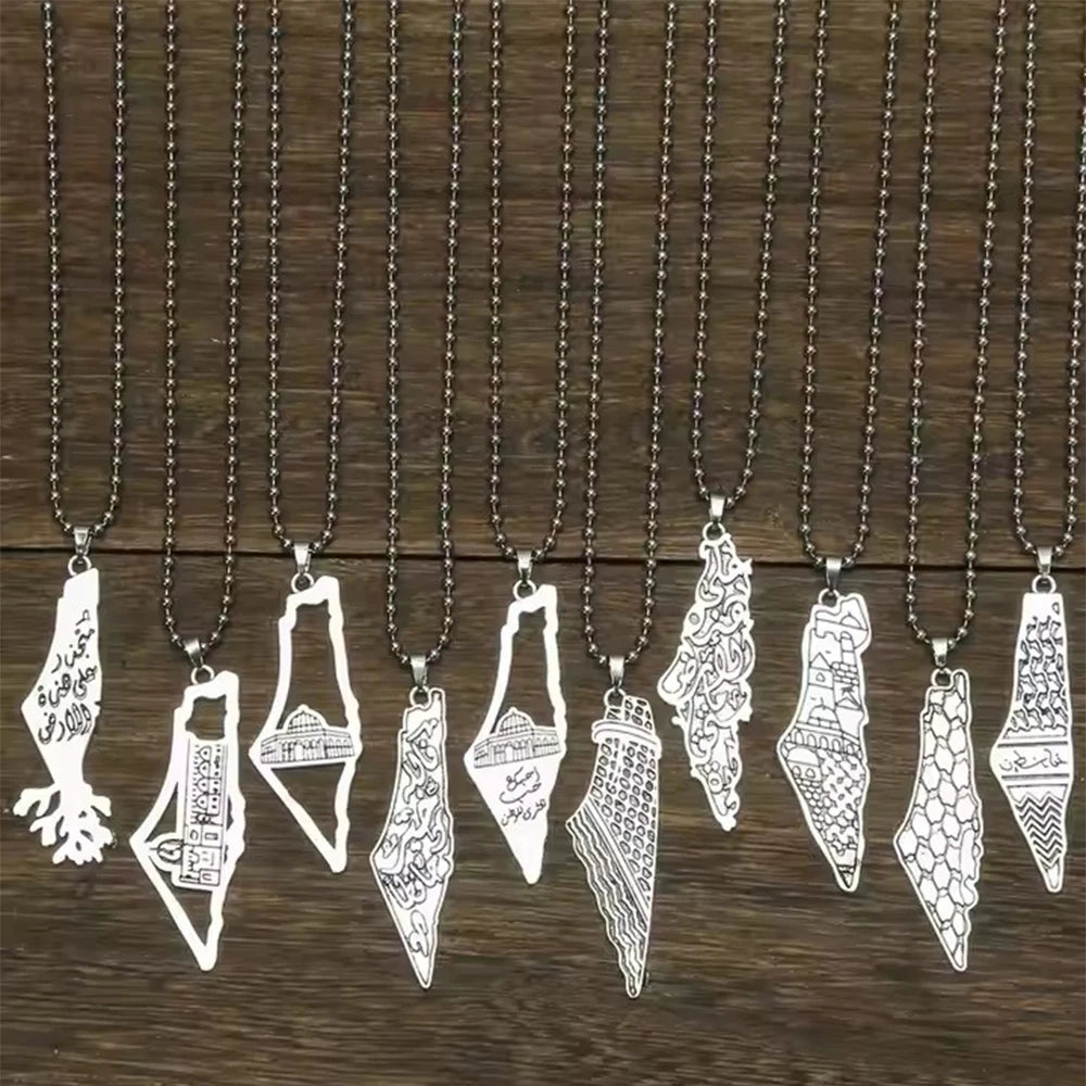 خريطة فلسطين الفضية - Mf trends