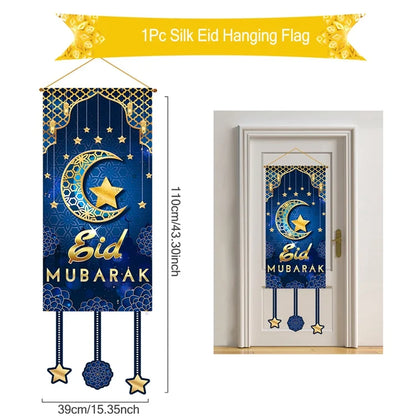 Eid Mubarak Decor Banner 2025 Kareem Ramadan Decor