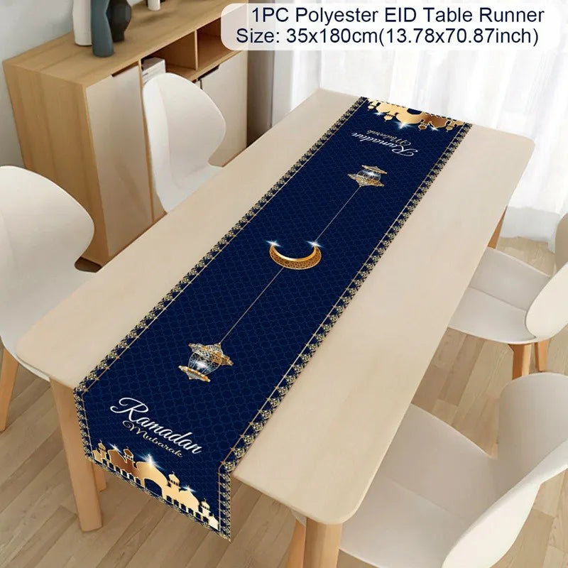 Ramadan Decoration Table Runner EID Mubarak Decor 2025