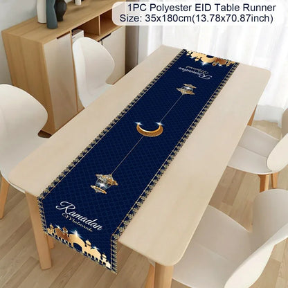 Ramadan Decoration Table Runner EID Mubarak Decor 2025