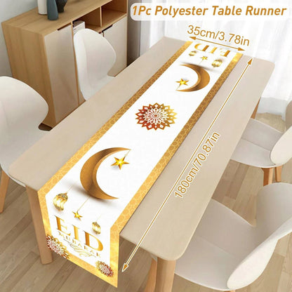 Ramadan Decoration Table Runner EID Mubarak Decor 2025