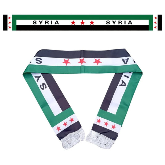 Syrian Three-Star Custom Scarf Banner