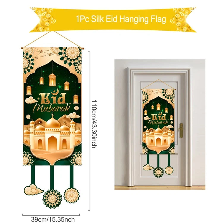 Eid Mubarak Decor Banner 2025 Kareem Ramadan Decor