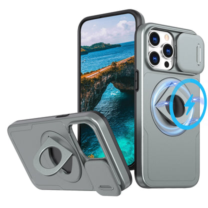 Luxury Magnetic Slide Camera Protection Case For iPhone 16 15 14 13 12 11 Pro Max Plus X XS XR