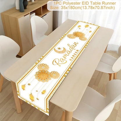 Ramadan Decoration Table Runner EID Mubarak Decor 2025