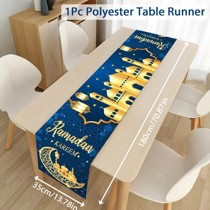 Ramadan Decoration Table Runner EID Mubarak Decor 2025